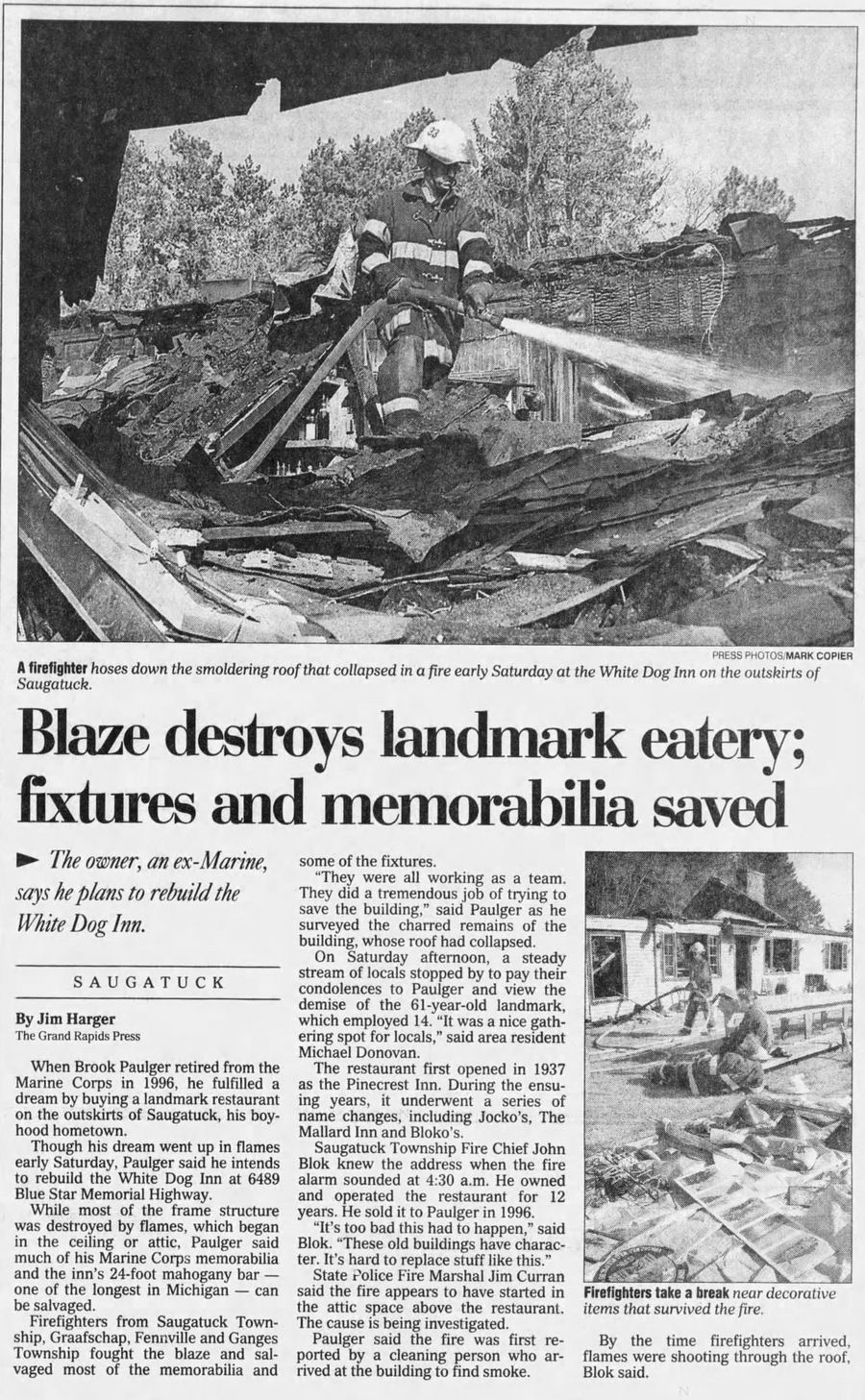 Pine Crest Cabins - Apr 12 1998 Article (newer photo)